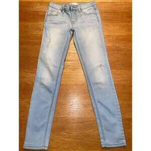 Light Wash Distressed RSQ Girls Skinny Jeans Size 10